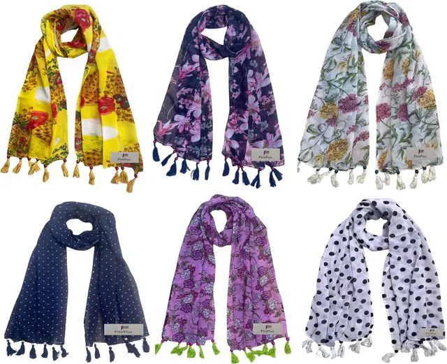 FusFus Printed Chiffon Women Scarf