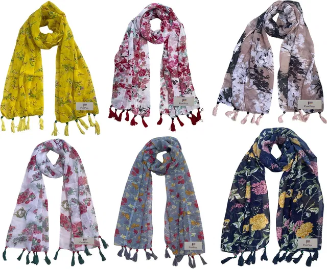 FusFus Printed Chiffon Women Scarf