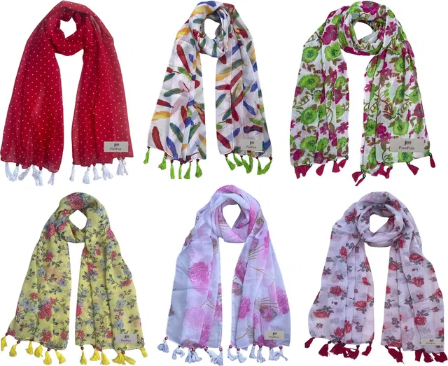 FusFus Printed Chiffon Women Scarf