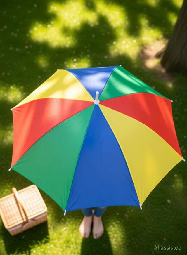 Adorazone Hands Free Hat Umbrella for Kids & Adults | Sun and Rain Protection Umbrella