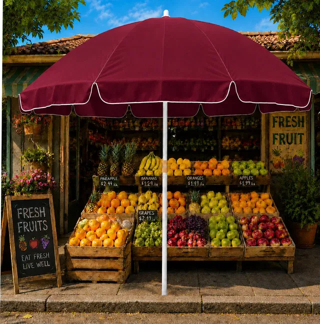 ARUN & SONS 7ft/42in Garden Umbrella UV Protection for Shop Restaurant Umbrella