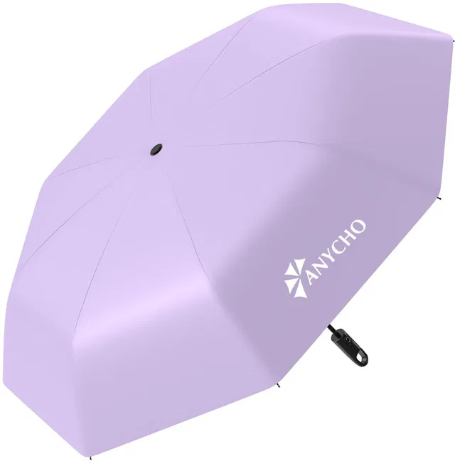 Anycho Big Umbrellas For Men And Women With Carabiner Handle, Auto Umbrella For Women Umbrella