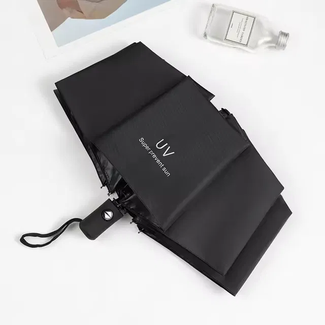 ABINKO 8Ribs Umbrella, 3-Folding Windproof Umbrella, Rain & Sun Protection - 1Pc Travel Umbrella