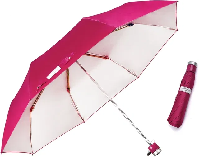 K.C. PAUL & SONS Maharani 3 Fold 23-Inch Heavy Duty Long Lasting for Men & Women, Manual Umbrella