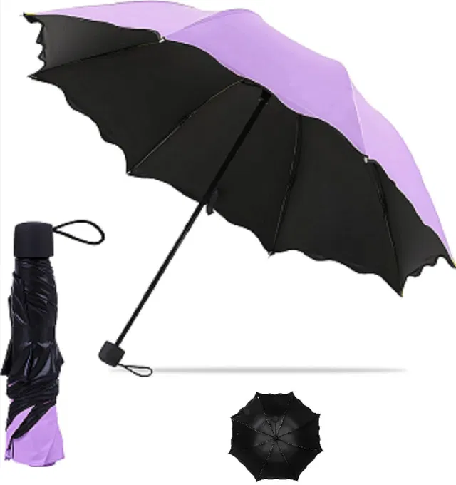 GOPINATH AUTOLINK 3 Fold Waterproof, travel Magic Umbrella Anti UV Protection for men & women Umbrella