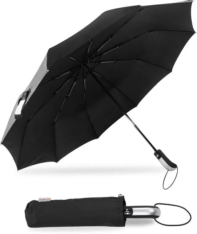 Destinio Large (23 inch) for Men and Women� 3 Fold with Auto Open and Close (Black) Umbrella