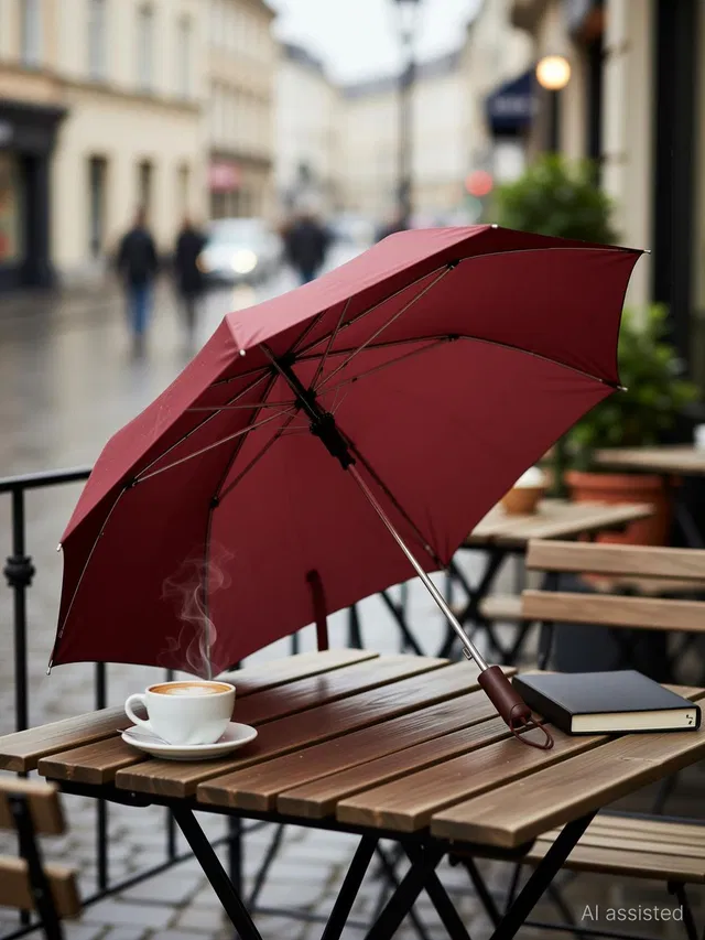 Popy 3-Fold Cherry™ Solid Colour #10 Umbrella