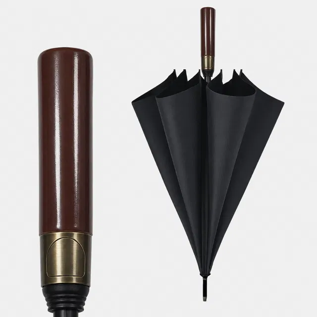 GRACIOUS MART GM-01 black wooden umbrella Umbrella