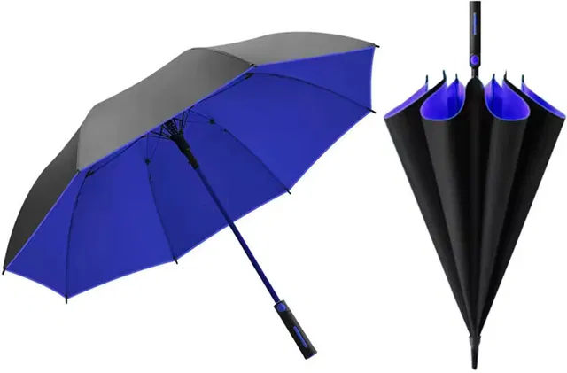 aalok enterprise Big Size Auto Open Golf Umbrella, Rain and Wind Resistant, UV Protection Umbrella