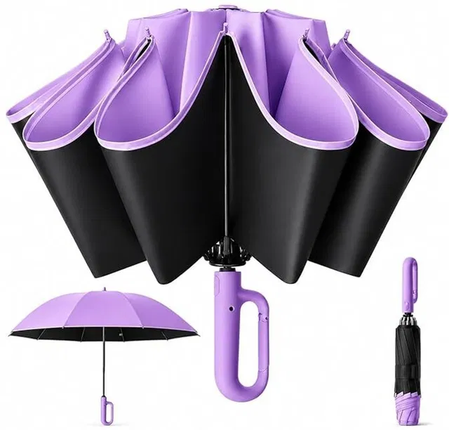Senator 3-Fold Design, Large Size for Travel, Ideal for Rain & Summer Use Umbrella