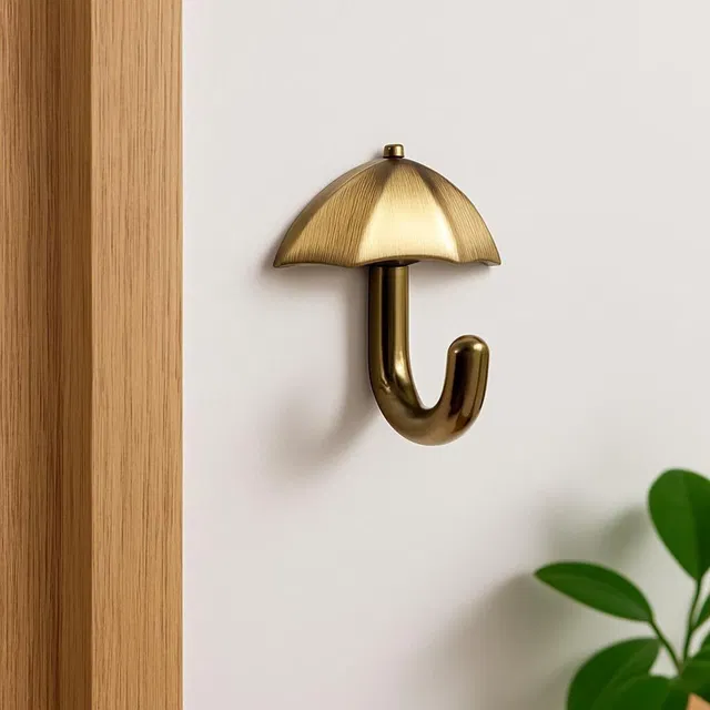 Colornest Umbrella Antique Brass Hook 1