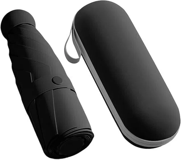 Pamidhar Travel Compact Magic Umbrella with Case 2 Fold Umbrella for UV & Rain Umbrella Umbrella