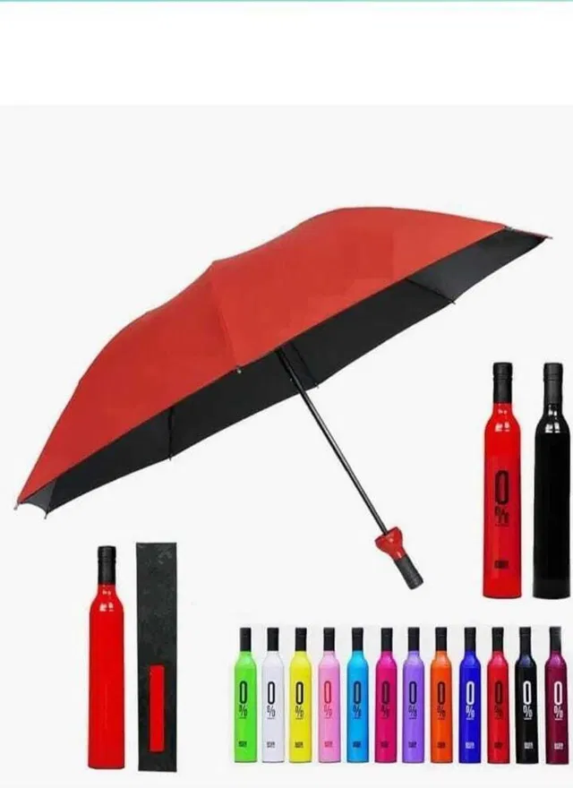 Saubhagye Fashionable Wine Bottle 110 cm Travel Umbrella BOTL-A11 Umbrella
