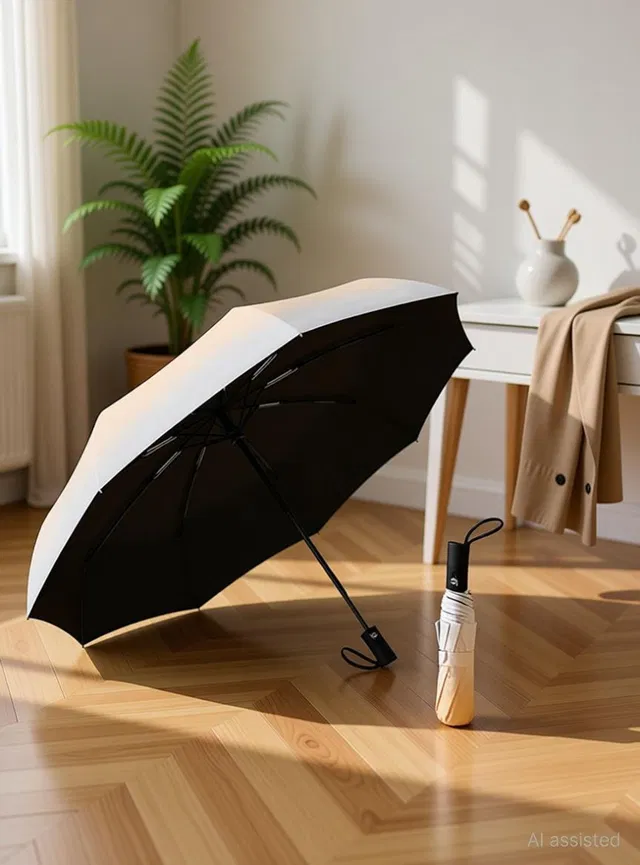 Toriyox Mini Folding Compact Umbrella with Case,Portable Umbrella,Small Sun,Rain Pocket Umbrella