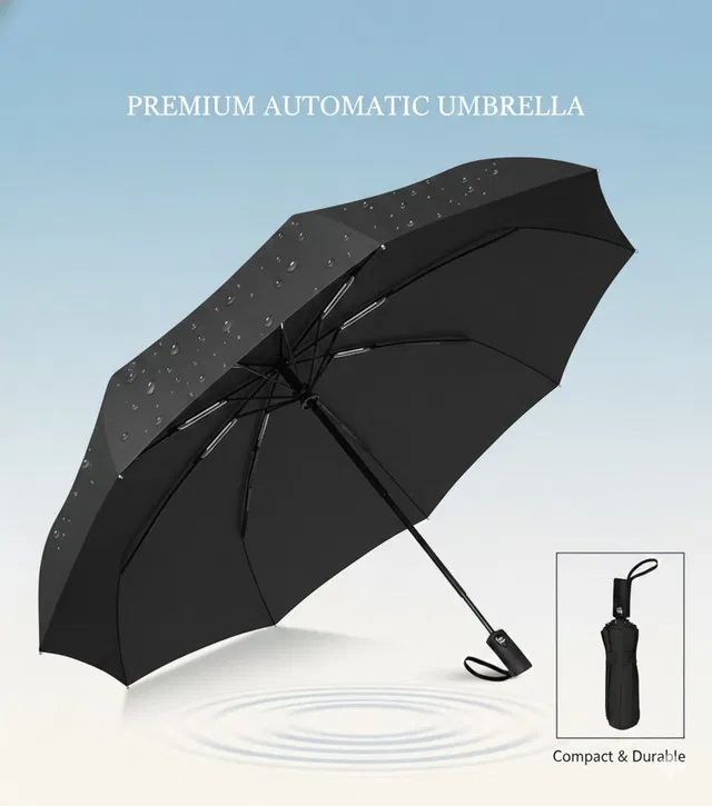 HKZ-YG UV Foldable Umbrella | Windproof Auto Chhata for Men & Women Umbrella Umbrella