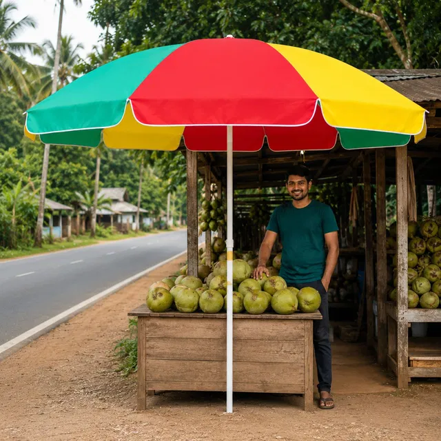 ARUN & SONS Garden Umbrella 7 Feet for Balcony Rooftop with Durable Shade Umbrella