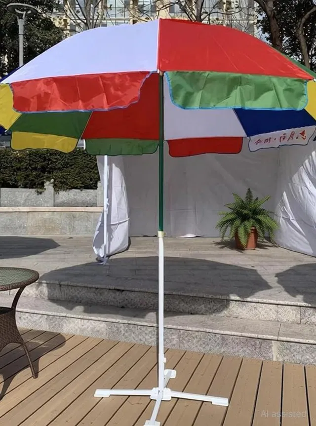 Rainpopson Garden Umbrella with Stand Outdoor big size for Garden,Hotel,Shop,Restudent k23 Umbrella