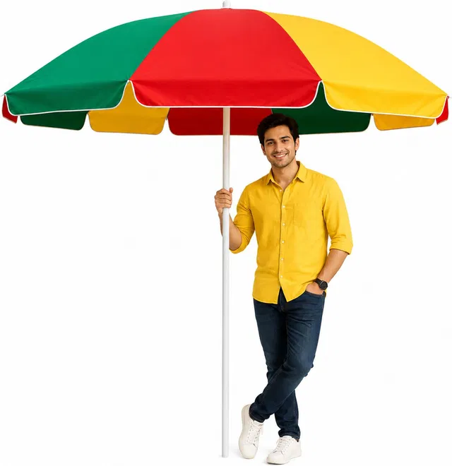 ARUN & SONS Premium Garden Umbrella for Cafe Restaurant Outdoor Durable Shade Umbrella