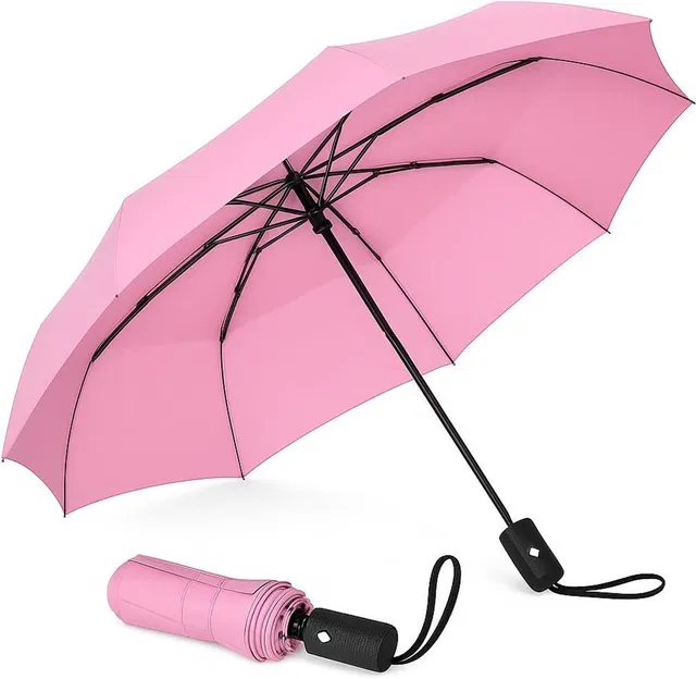 MT BROTHERS Stick Umbrella with Cover UV Protection Rubber Handle Automatic Open Waterproof Umbrella