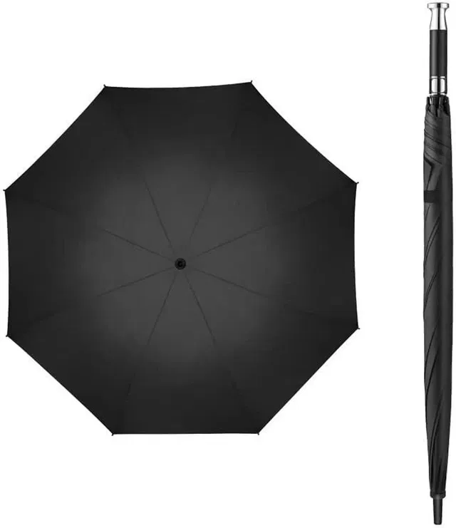 Dwiza Enterprise Big Large Sport Golf Umbrella,Rolls Royce Umbrella Silver Metal Handle Umbrella