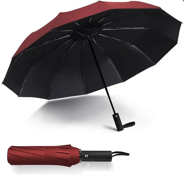 CITRODA 3 Fold Fully Automatic Rain UV Protection Portable Foldable Tiny Travel Folding Umbrella
