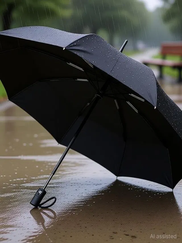QXORE 3 Fold with Auto Open and Close Wind Resistant Umbrella For Man, Women, Kids - 1 Umbrella