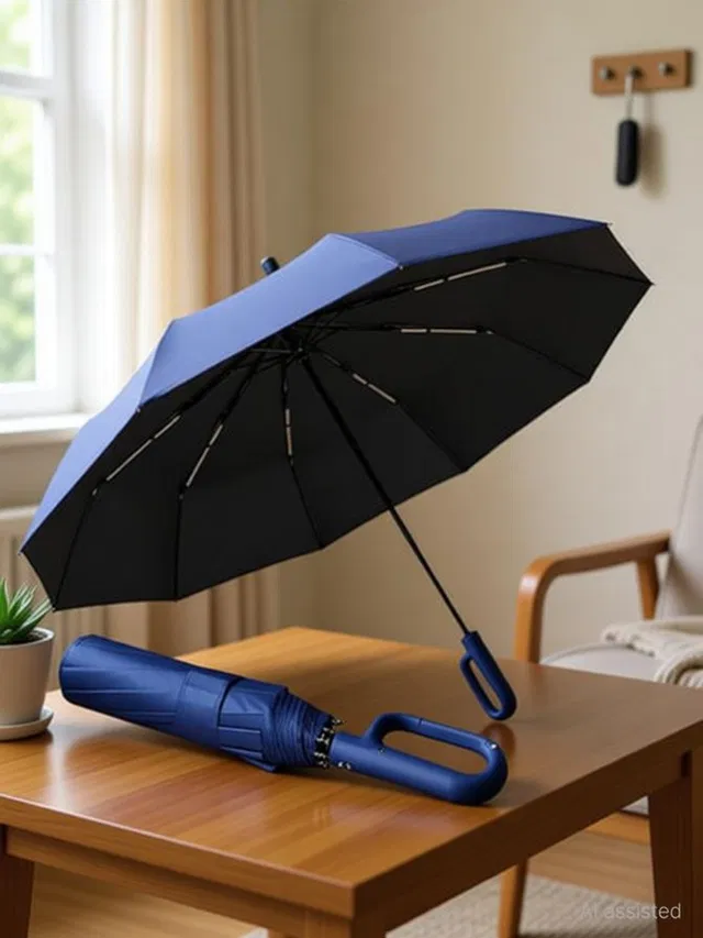 JOYIN UV Protection 3 Fold Umbrella Men, Women, Kids, Girls, Boys Rain Sun Umbrella