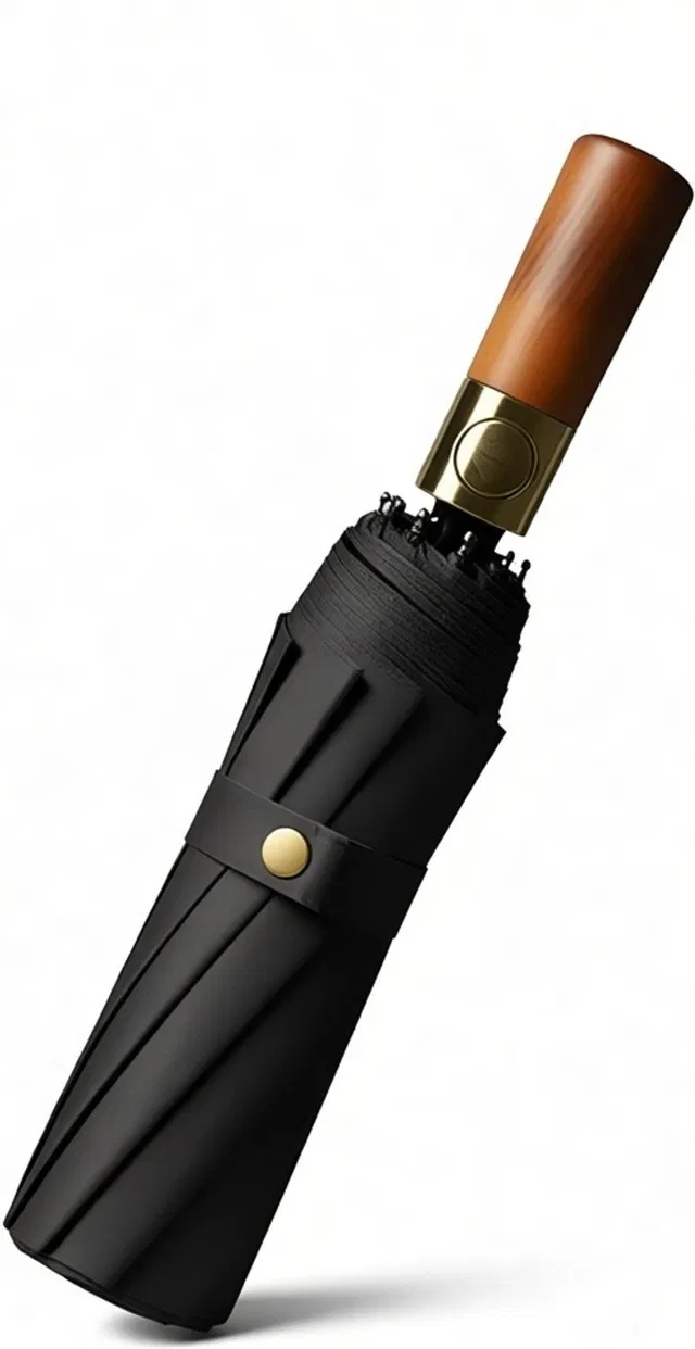 GRACIOUS MART black wooden umbrella Umbrella