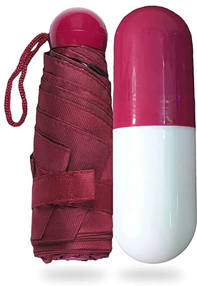 Dwiti Enterprise Portable Capsule Umbrella Windproof Double Layer Ultra Light Pocket Sized Umbrella
