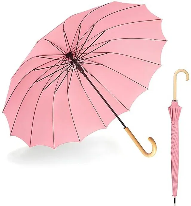KRAPTICK Long Umbrella, Big Size Umbrella, Golf Long Stick Umbrella, Umbrella for Rain Umbrella