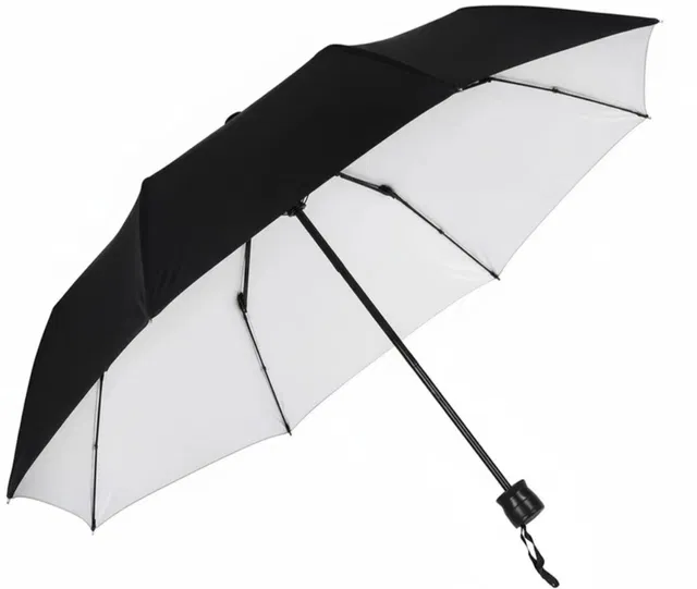 ICUmbrella 3 Fold UV Coated large stylist heavy duty long lasting Men & Women Travel Kc. Umbrella