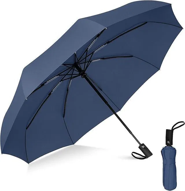 SJ ENTERPRISE Automatic Travel Umbrella - Stylish Windproof For Rain & Compact Umbrella