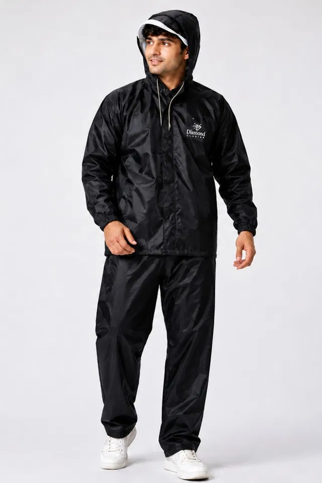 DIAMOND CLUSTER Graphic Print Men Raincoat