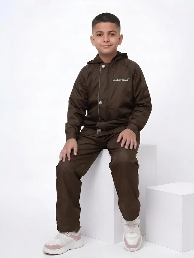 JAKSHIELD Solid Boys Raincoat