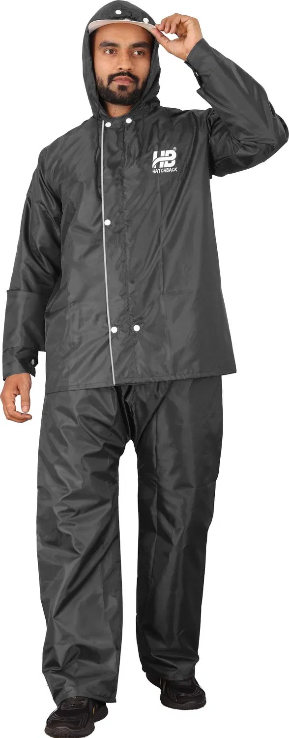 Hatchback Solid Men & Women Raincoat