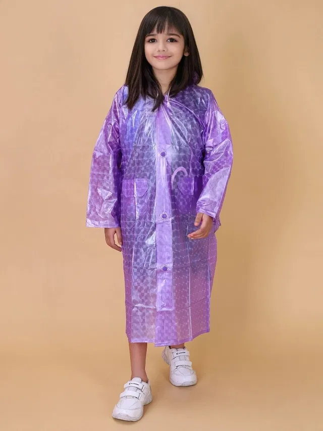 Mars Infiniti Checkered Girls Raincoat