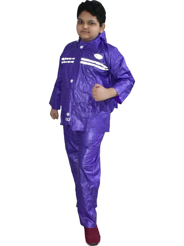 H B Trader Graphic Print Boys Raincoat