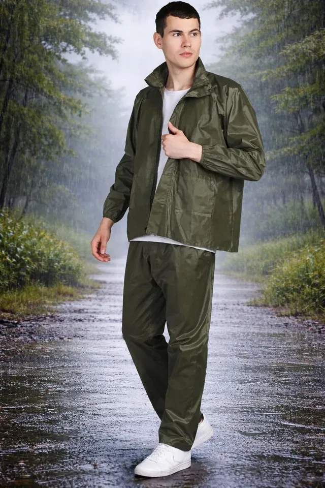 Tritika Solid Men Raincoat