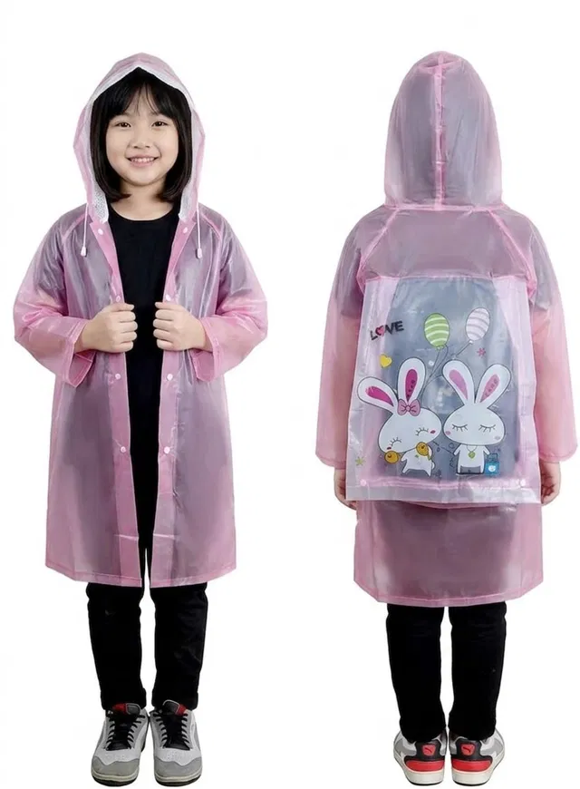 VFYN Solid Boys & Girls Raincoat