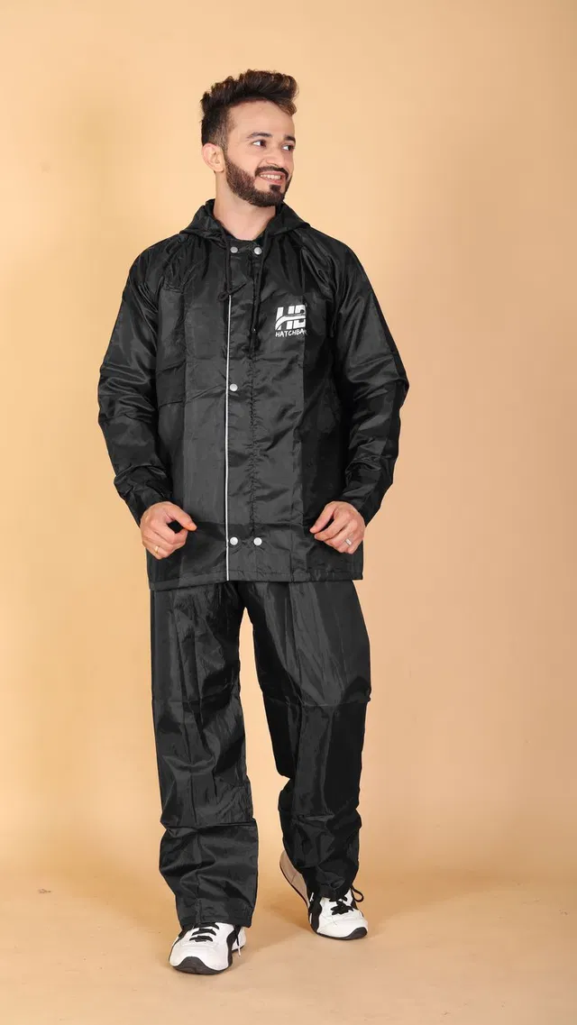 Hatchback Solid Men Raincoat