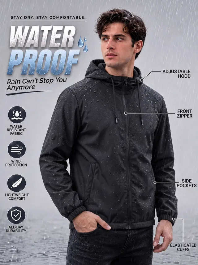 Mia Fashion Solid Men Raincoat