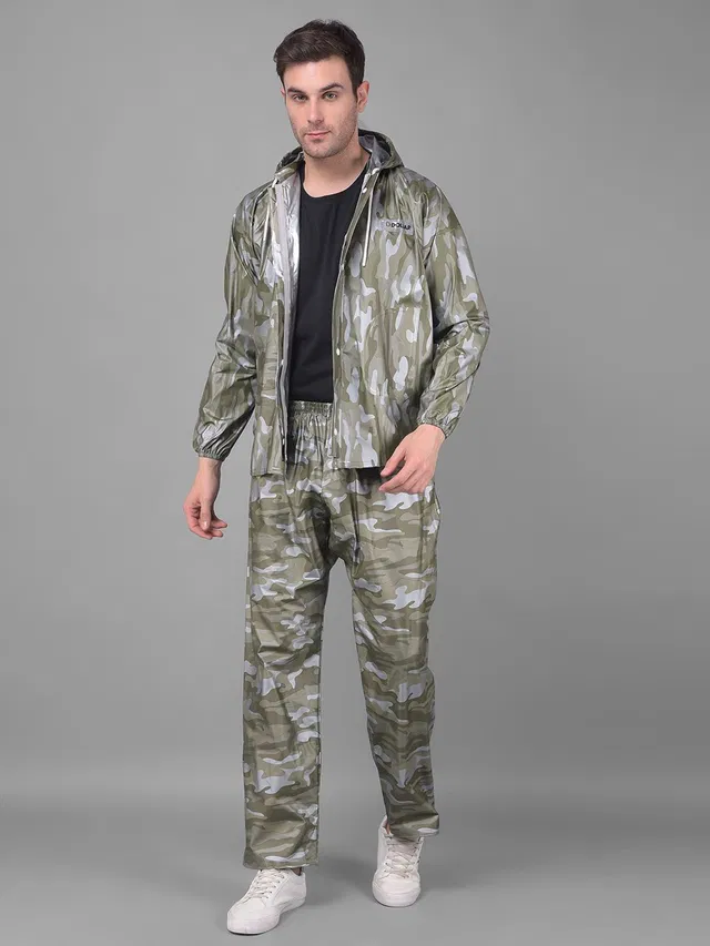 Dollar Self Design Men Raincoat