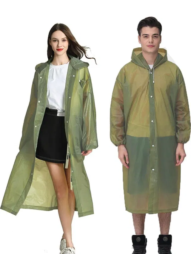 Hacer Solid Men & Women Raincoat