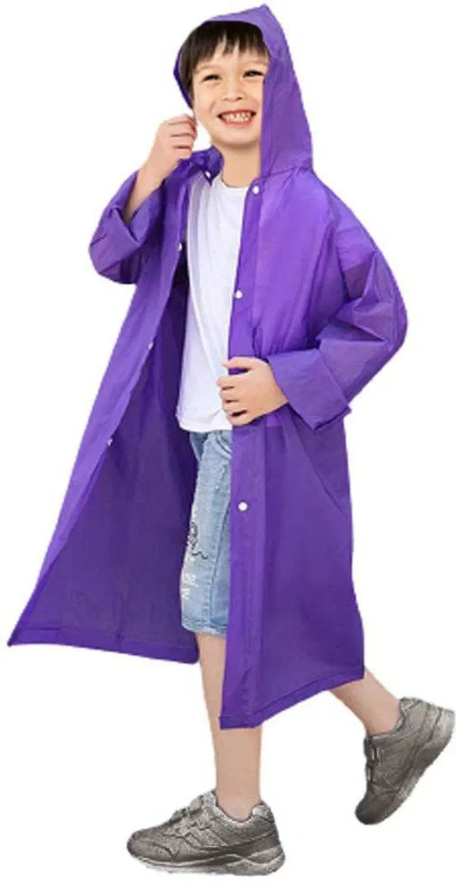 Fashionon Solid Boys & Girls Raincoat