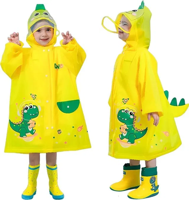 SERPLEX Solid Boys & Girls Raincoat