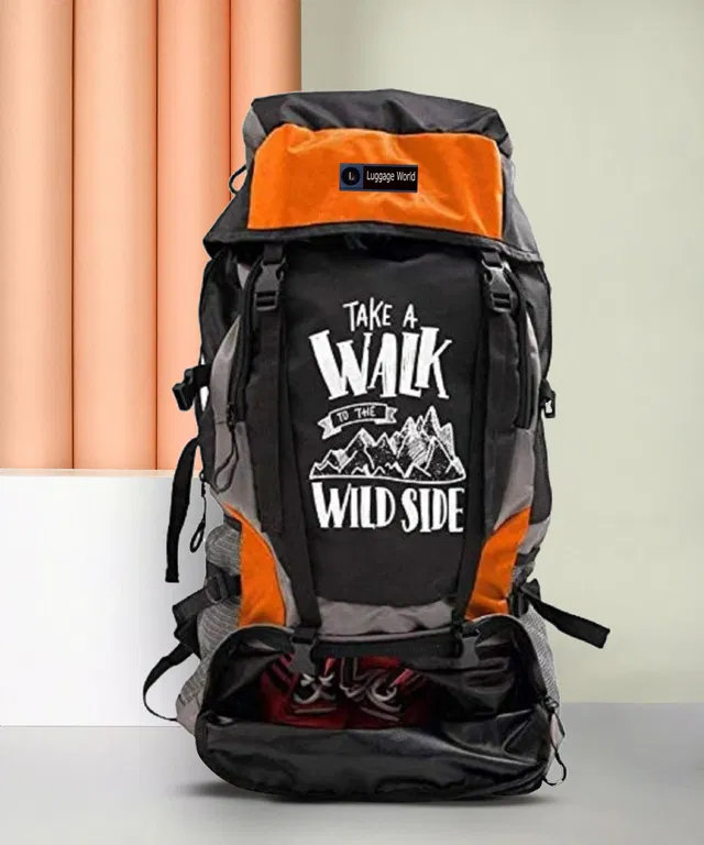 LUGGAGE WORLD New Adventure Series Trekking Water Proof Hiking Travel Luggage Backpack Bag Rucksack  - 55 L