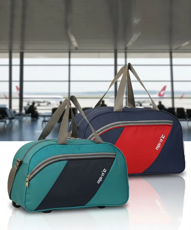 Aliva Luggage DB-1150 Light Weight Small Travel Duffel Bag High-Quality Luggage Bag Combo Of 2 Duffel Without Wheels