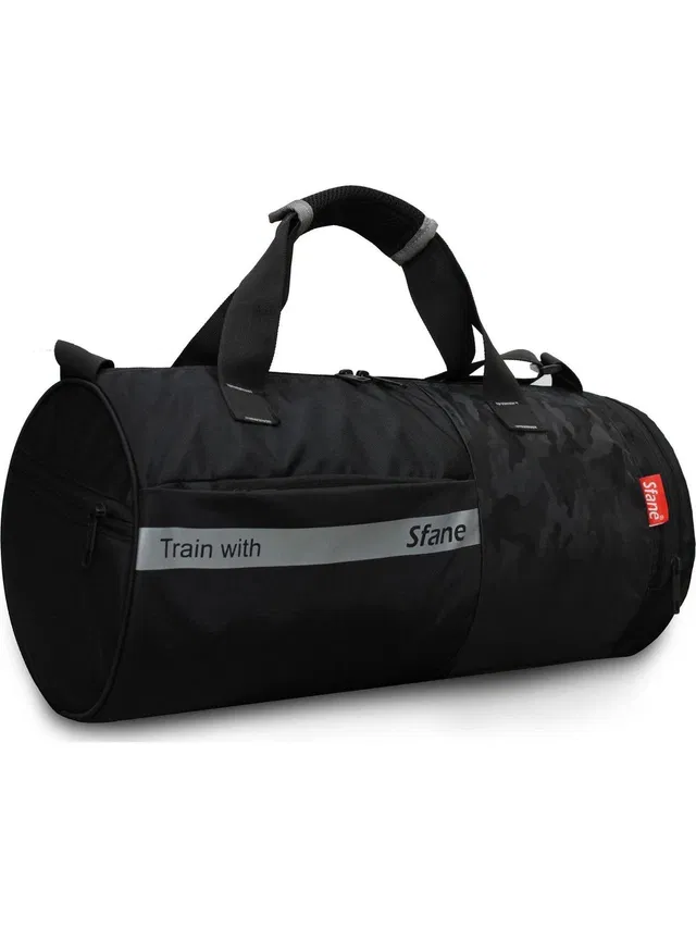 Sfane Trendy Black Gym Duffel Bags Men & Women Sports Gym Bag Duffle Bag Gym Duffel Bag