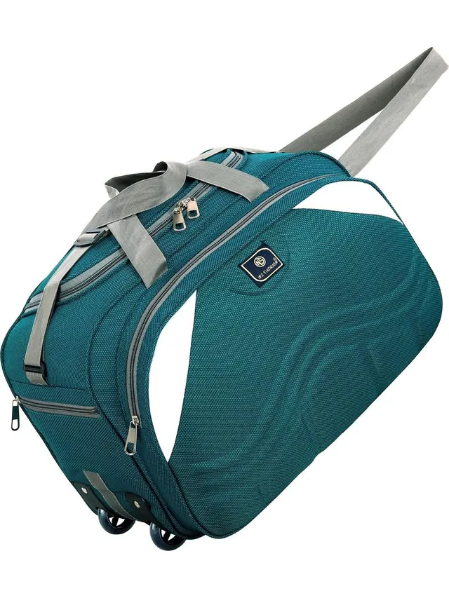 Lifox (Expandable) Polyester Softsided Cabin size 2Wheels - Duffel With Wheels (Strolley)