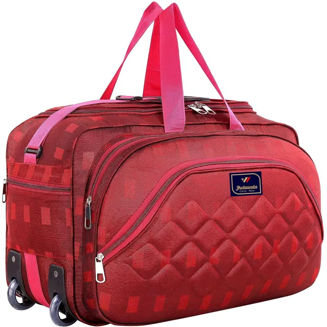 Jholawala (Expandable) Lifestyle Luggage and Travel Accessories/Duffle Bag/duffel with wheels/polyester Duffel With Wheels (Strolley)